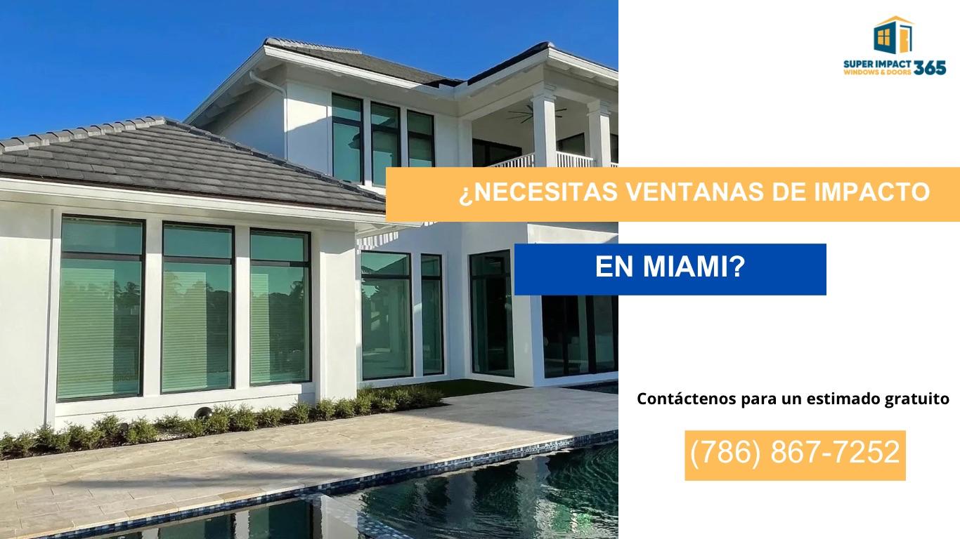 Necesitas Ventana de Impacto contra huracan en Miami