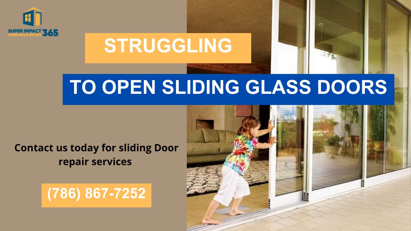 Hurricane Impact Sliding Glass Door Repair Service