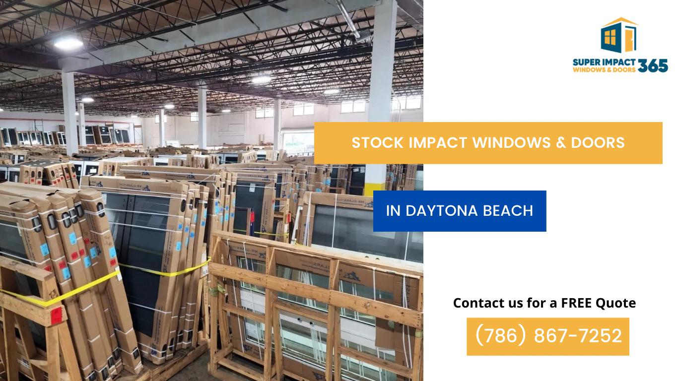 Stock Hurricane Impact Windows and Doors in Daytona Beach Florida