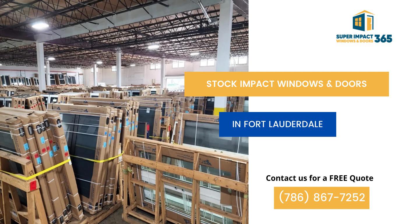 Stock Hurricane Impact Windows and Doors in Fort Lauderdale Florida