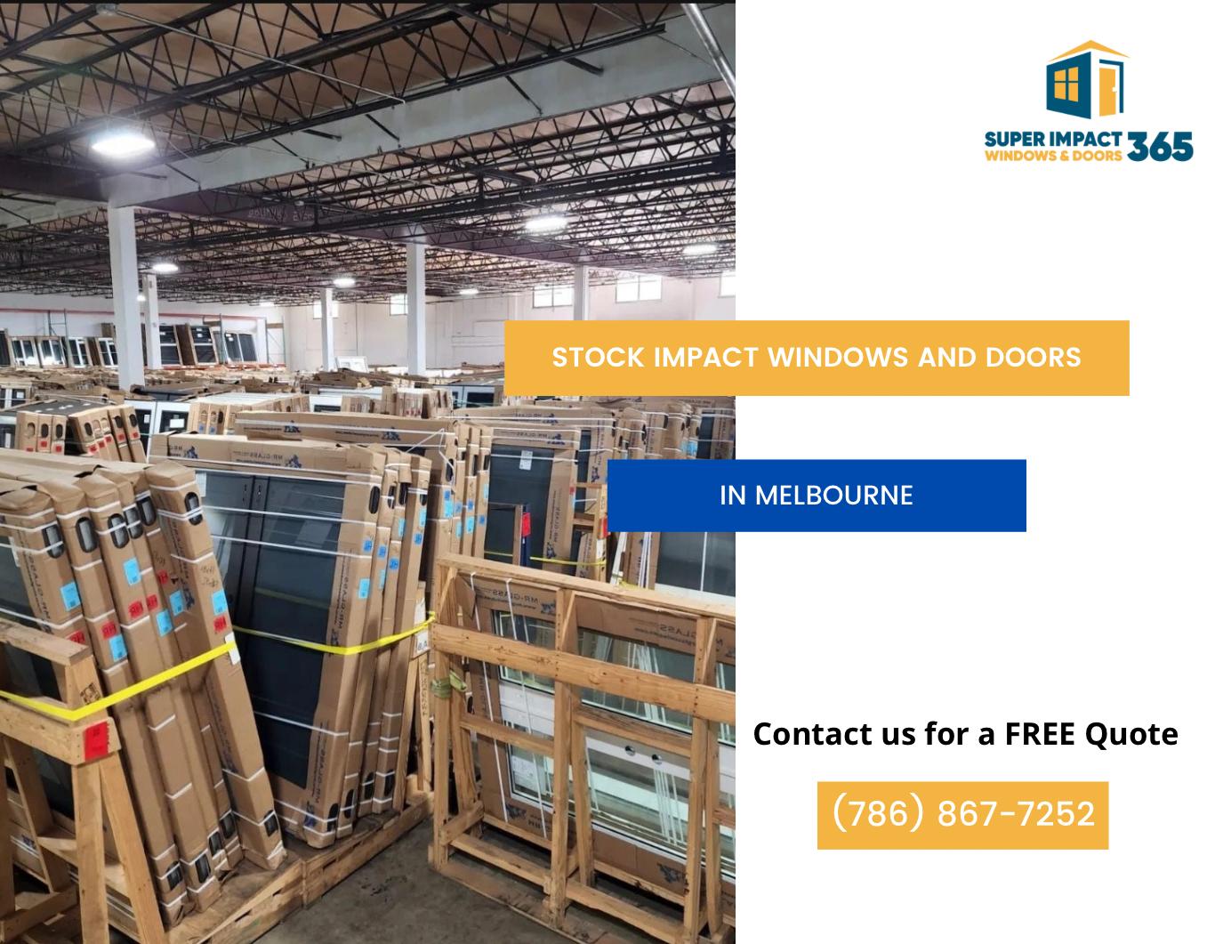 Stock Hurricane Impact Windows and Doors in Melbourne Florida